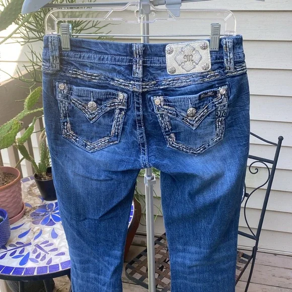 Miss me Signature Dark Blue Boot Cut Jeans - Picture 4 of 5